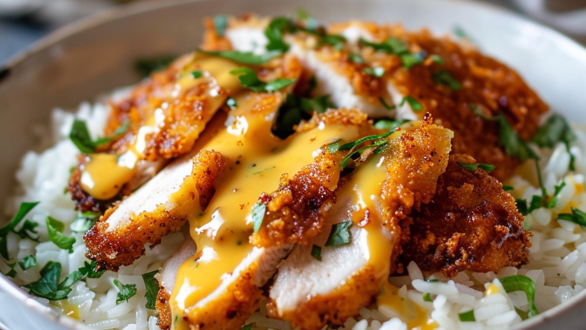 Crispy Chicken Katsu with Rice