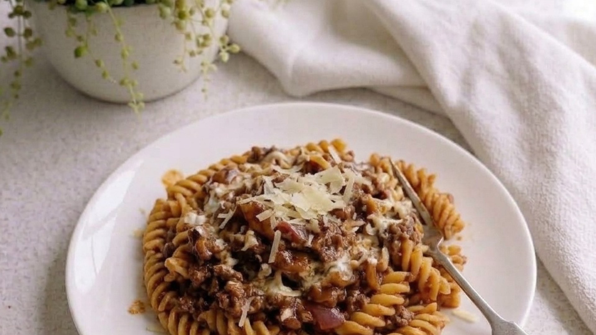 Maple Garlic Beef Pasta