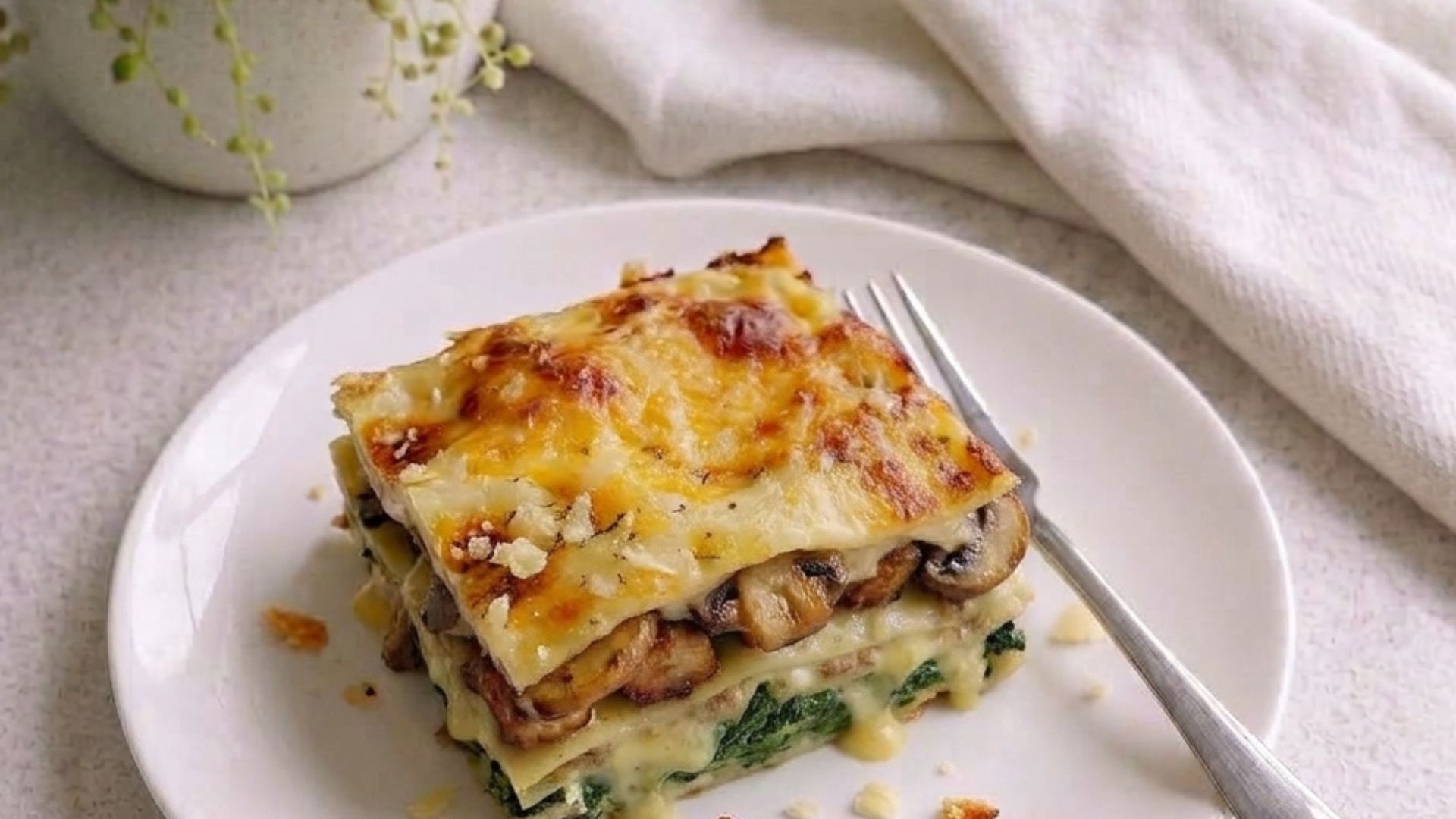Pork, Cheese & Spinach Lasagne