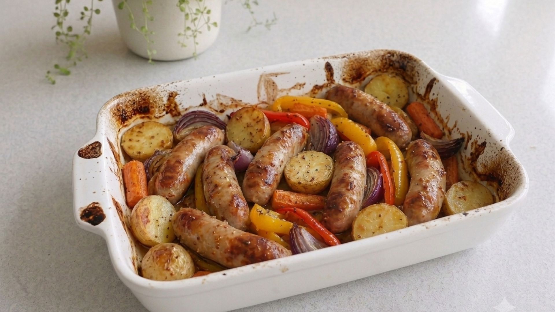 Sausage Tray Bake